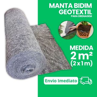 Manta Geotextil Bidim para Drenagem 2m2 Para Vasos Jardineiras Jardins em Oferta na Shopee