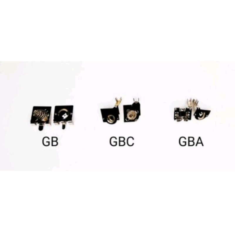Terminal das pilhas, soquete link, soquete carregador ou suporte para cabo flat Game Boy DMG, Pocket, Color, Advance, SP