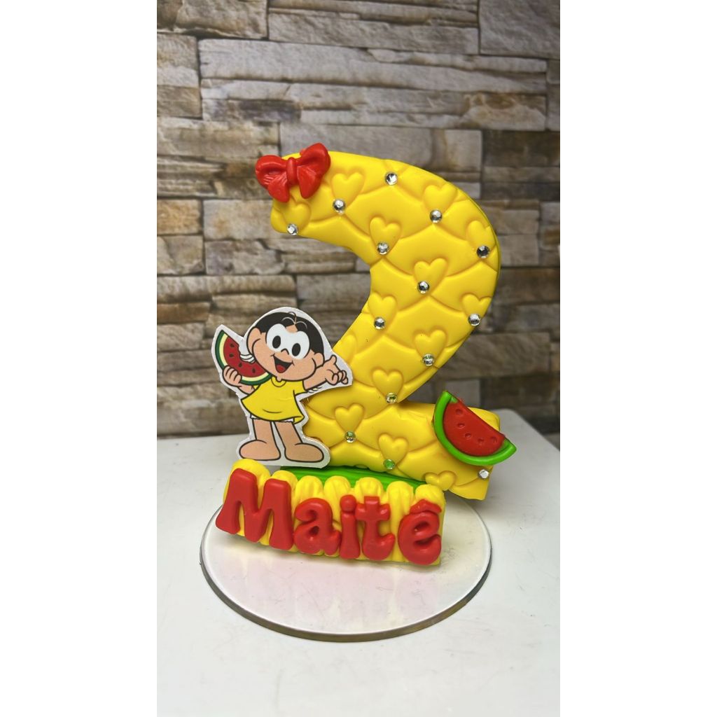 Vela biscuit personalizada Magali sem nome