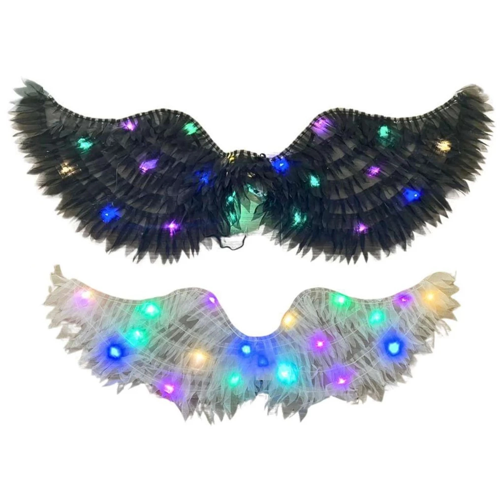Asa De Anjo Pequena Com Led Para O Carnaval