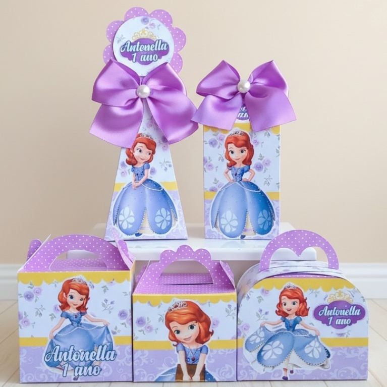 KIT FESTA PERSONALIZADO – ENVIO DESMONTADO - PRINCESA SOFIA - SOPHIA