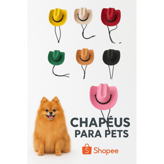 Chapéu Cowboy Para Pet Dog Para Cachorros e Gatos em Oferta na Shopee
