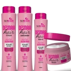 Kit Capilar Desnaia Hair 4 produtos Mahair (Shampoo, Condicionador, Máscara e Leave-in)