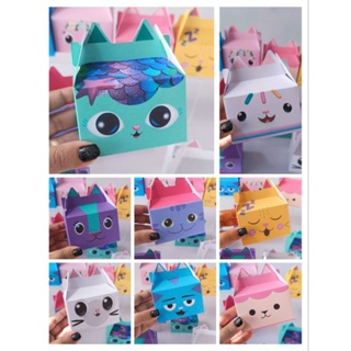 10 Caixas Personalizada - Tema a casa magica da Gabby , Bebe Caixa, gatuno, cake, sereiata - Lembrancinha Infantil em Oferta na Shopee