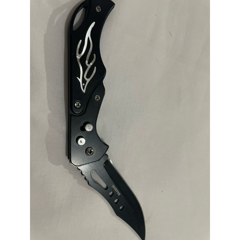 Canivete Tático Aço Preto Dobrável • Ultra Resistente • Abertura Rápida • EDC para Camping, Pesca, Trilhas e Aventuras