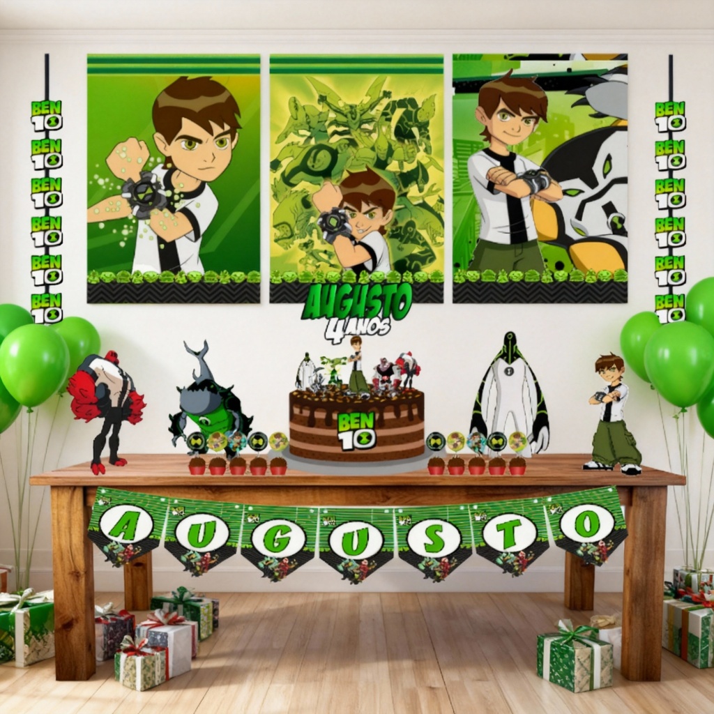 Kit Decoração Festa em Casa Ben 10 em Oferta na Shopee