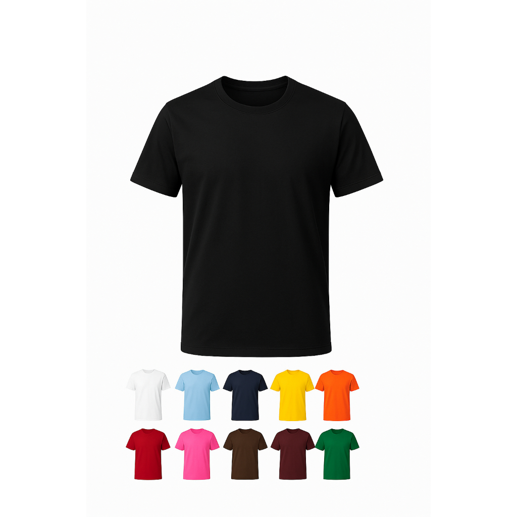 Camisa Lisa Premium – Atacado – Kit c/ 10 Unidades – P ao GG – Algodão – Camiseta Masculina/Feminina