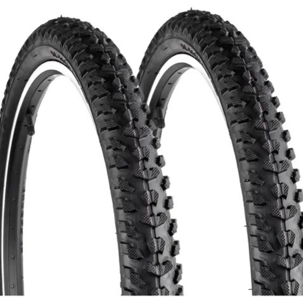 Kit Par Pneu Bicicleta Aro 26 X 1.95 Cravo Levorin Excess Bike MTB TRILHA