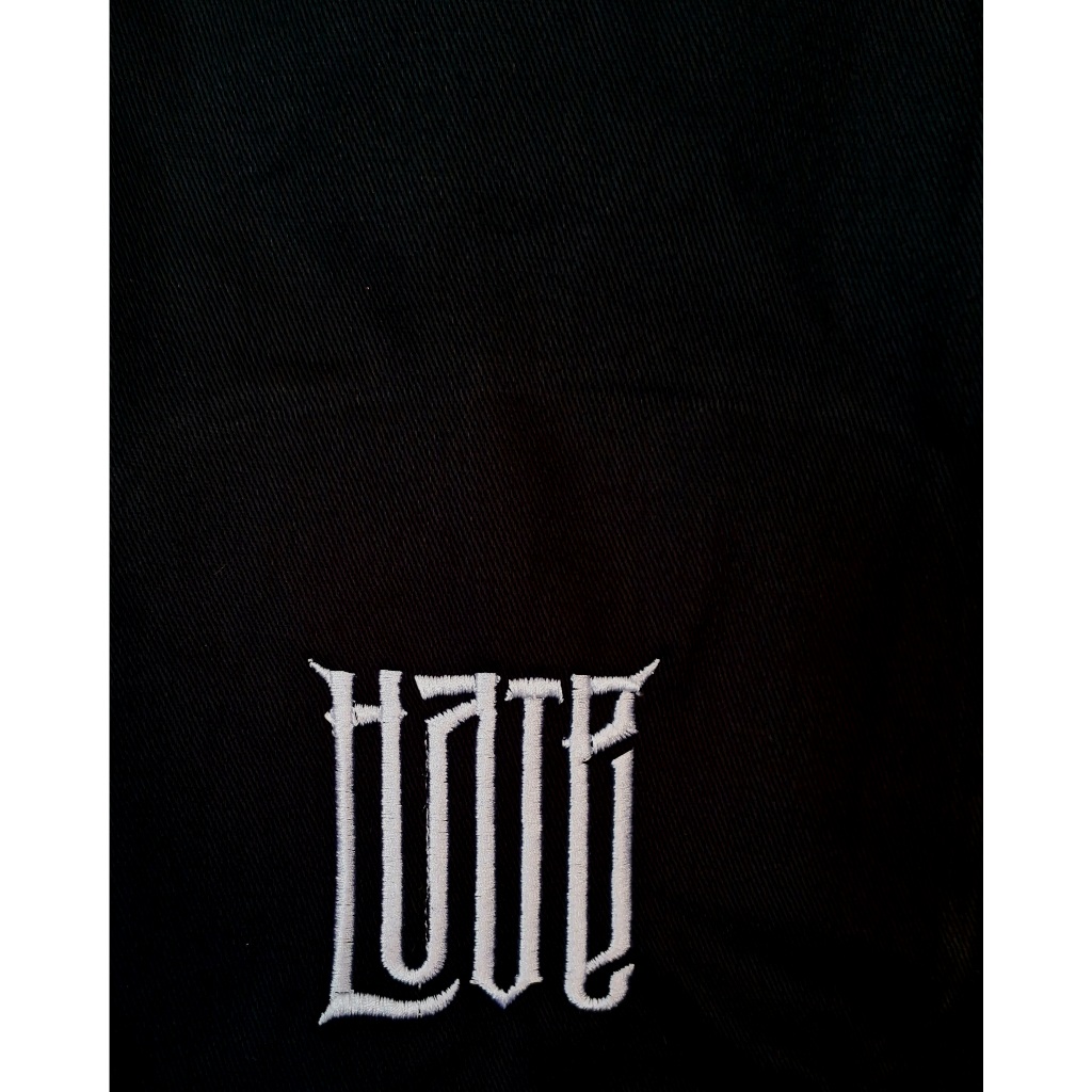 Bermuda Cargo HateLove Bordada Unissex Oversized Streetwear