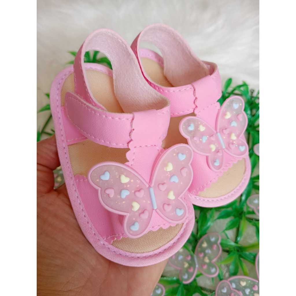 SANDALIA DE MENINA BORBOLETA BEBE em Oferta na Shopee