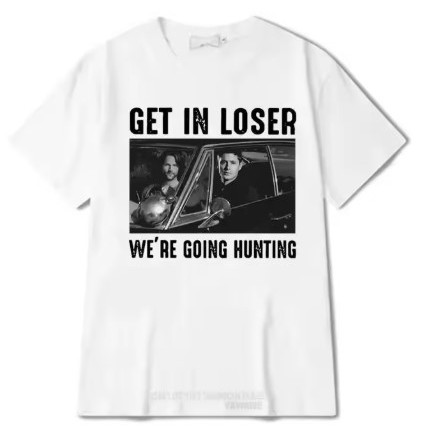 Camiseta feminina retrô da série de TV Supernatural com estampa de Sam e Dean, gola redonda, camiseta unissex dos irmãos