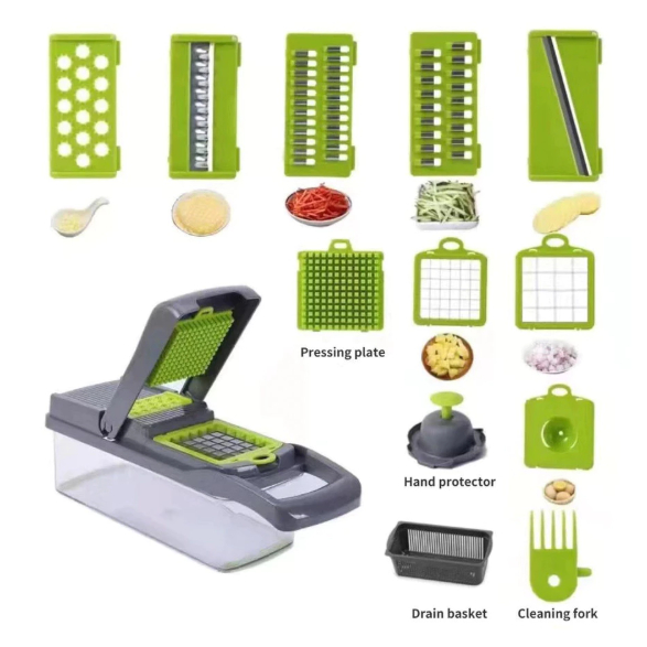 Cortador de Legumes Multifuncional 16 em 1 Fatiador Profissinal Cozinha Batata Cenoura em Geral em Oferta na Shopee