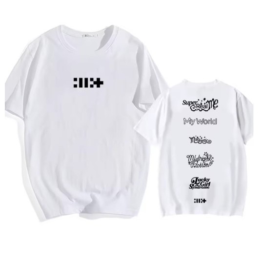 Camiseta Camisa Blusa Algodão banda feminina ILLIT, estilo coreano em Oferta na Shopee