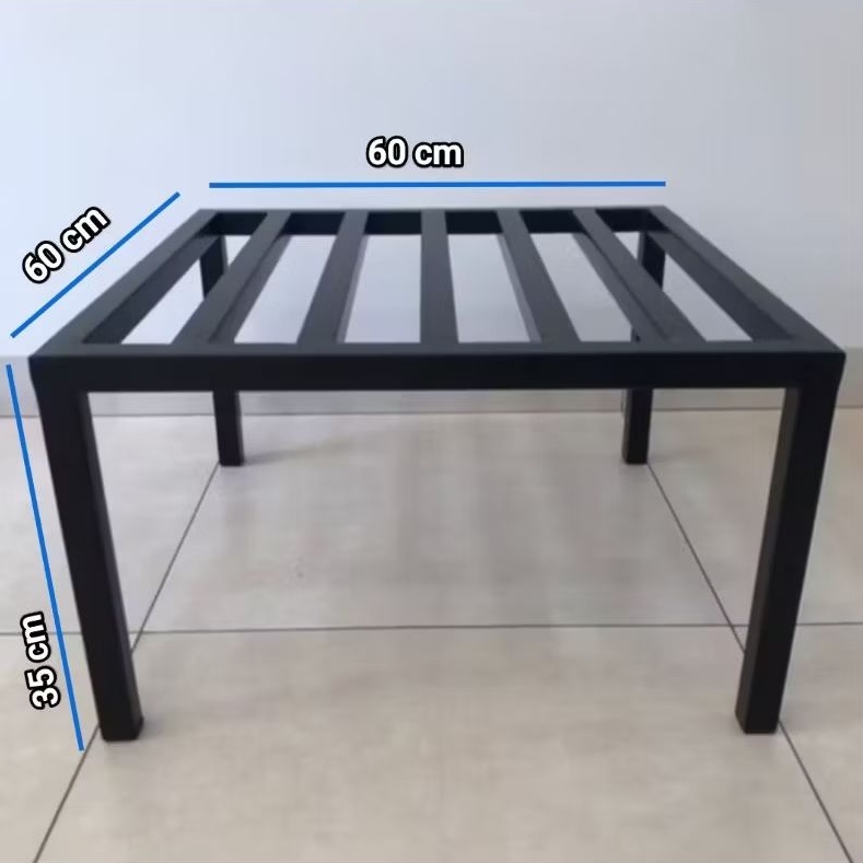 Suporte para Lava e Seca 60x60x35 cm - Design Moderno em Metalon - Preto em Oferta na Shopee