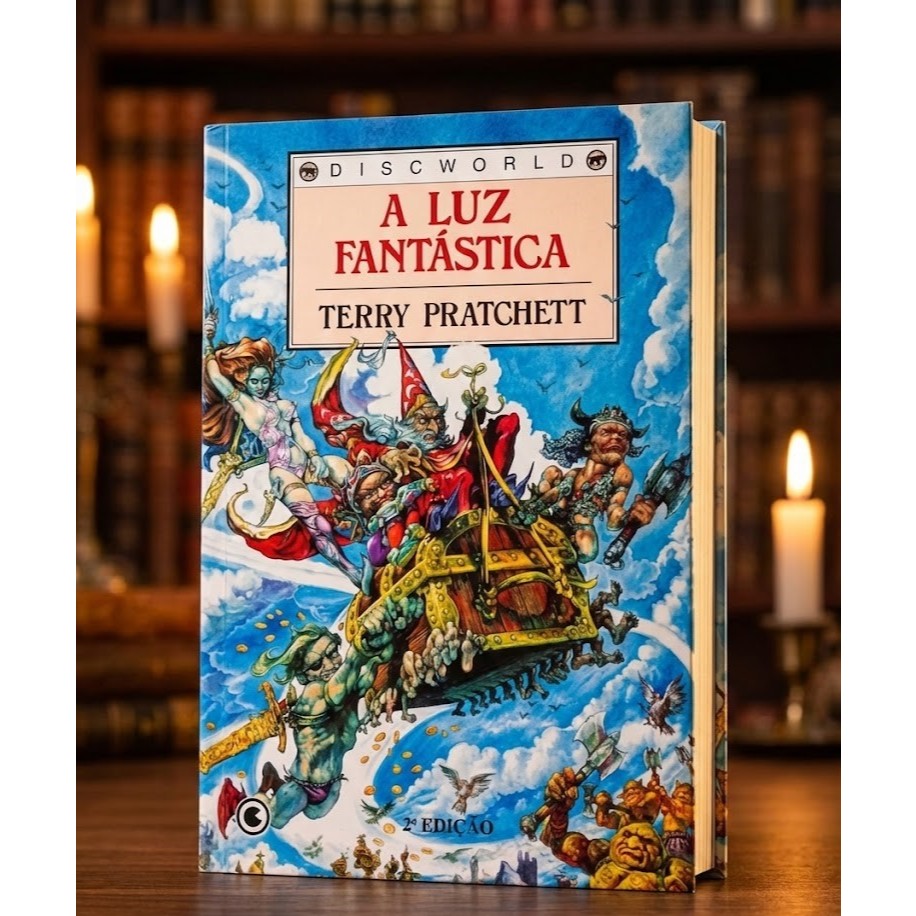 Livro A Luz Fantástica - Terry Pratchett - Discworld Vol. 2 - Ed. Conrad Raro