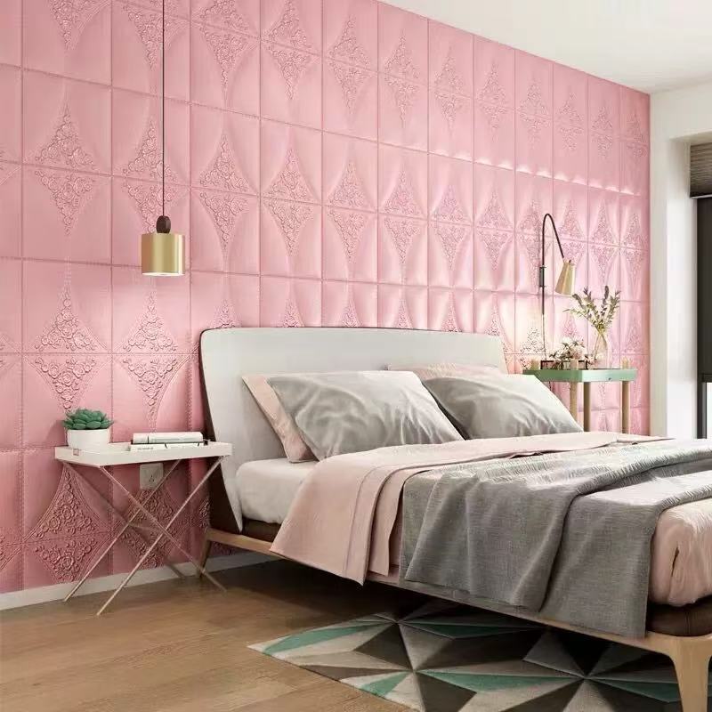 Detalhes do Kit-20pcs Placa 70x70 cm Espessura  Parede e Teto Espuma AutoAdesivo Impermeável Aplique Fácil