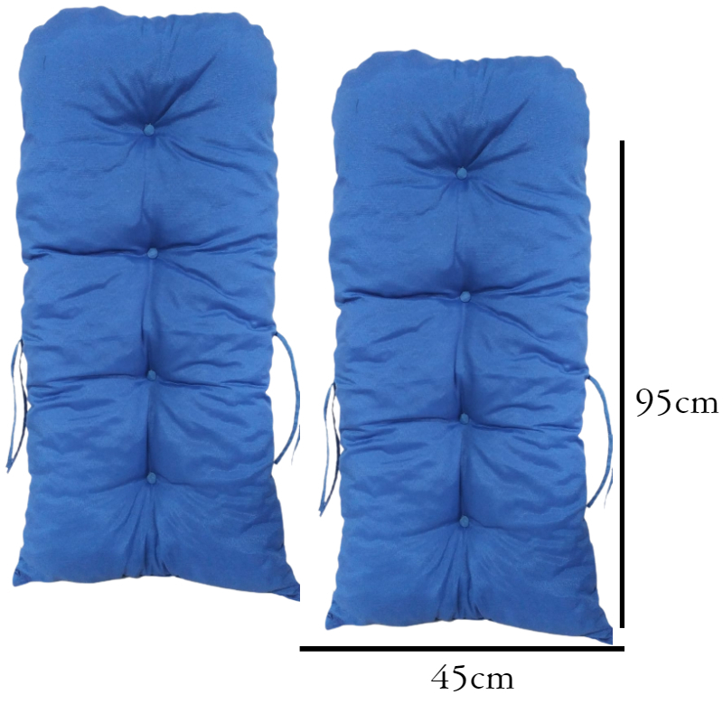 duas Almofadas De Luxo Modelo 95x45cm Para Banco De Pallet, Namoradeira ou Poltronas