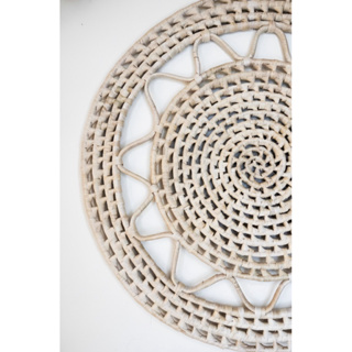 Sousplat De Palha De Carnaúba Decoração Parede Boho em Oferta na Shopee