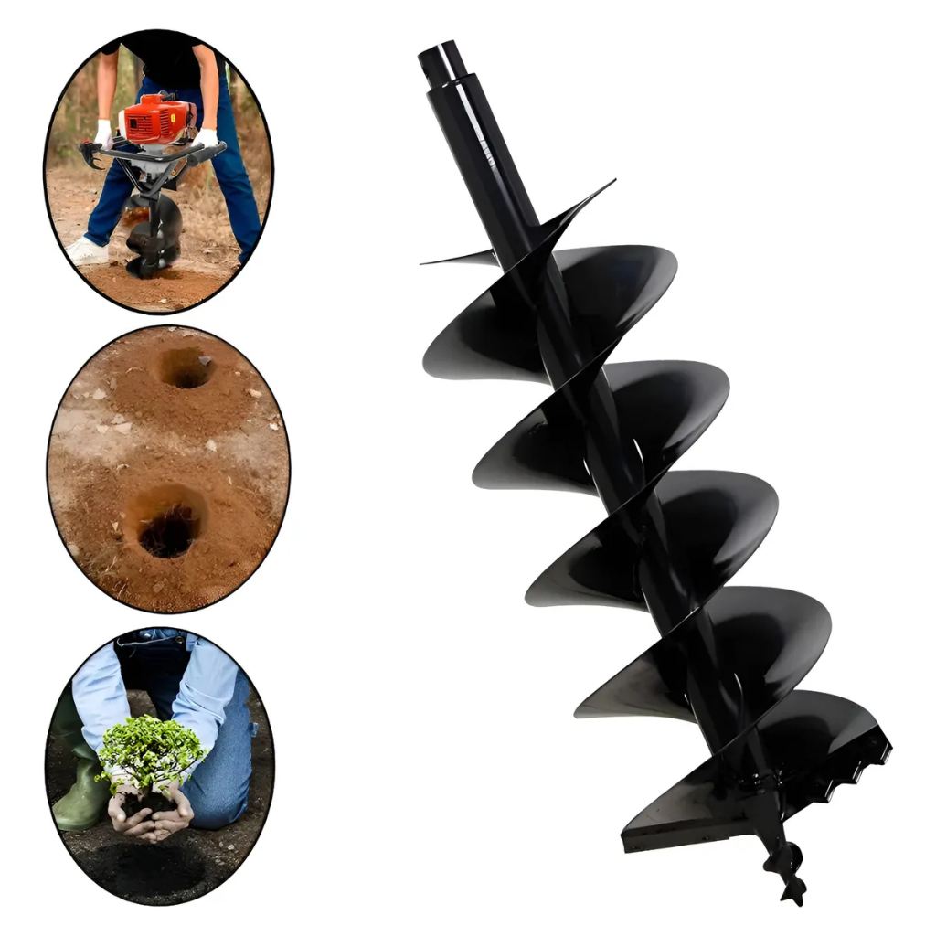 Broca Perfurador De Solo Dupla Espiral 200x800mm - CSM em Oferta na Shopee