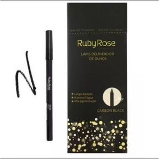 Ruby Rose lápis para Olho Delineador A Prova D'Água Preto Lapis Carbon Black Alta Pigment…