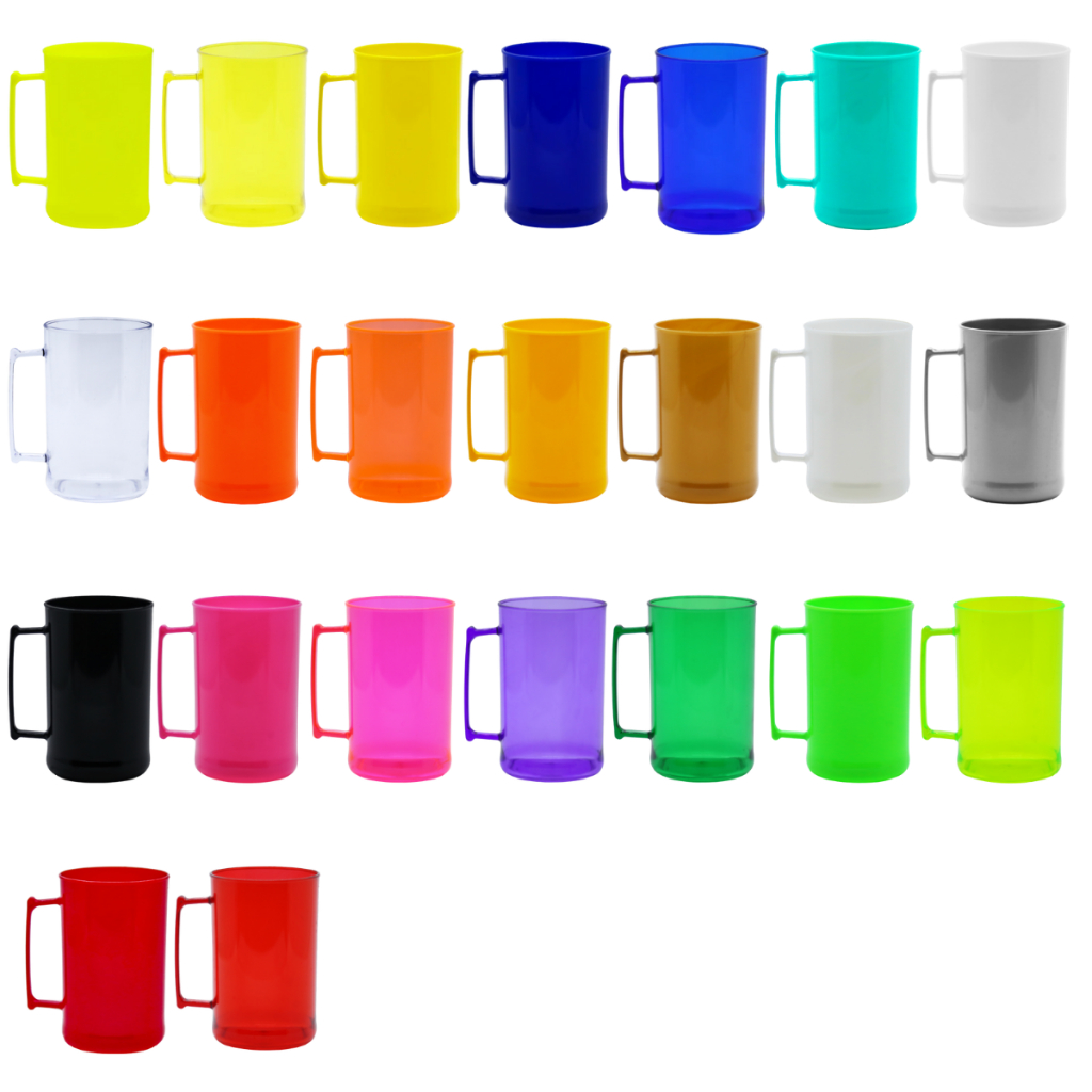 Canecas de Chopp 300ml Acrílico Várias Cores em Oferta na Shopee