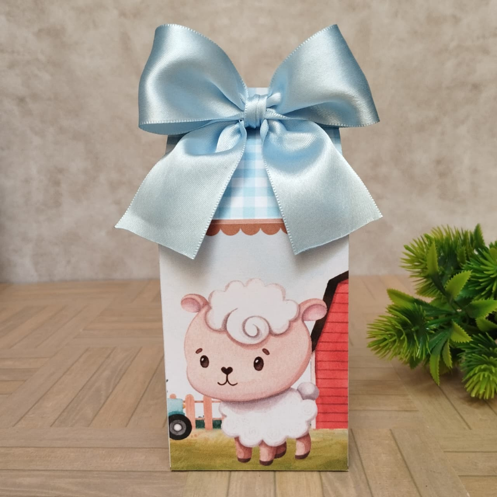PERSONALIZADOS DA FAZENDINHA AZUL- CAIXINHAS PERSONALIZADAS PEGUE E MONTE-LEMBRACINHA-FESTA INFANTIL