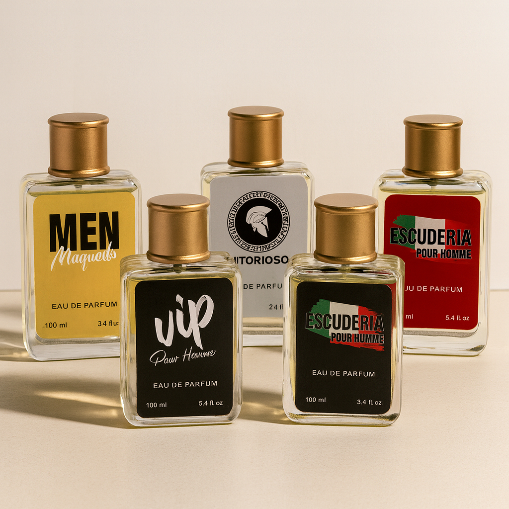 Kit 5 Perfumes Masculinos Referência Importada 100ml Alta Fixação - Beleza Que Só — imagem 2 de 2