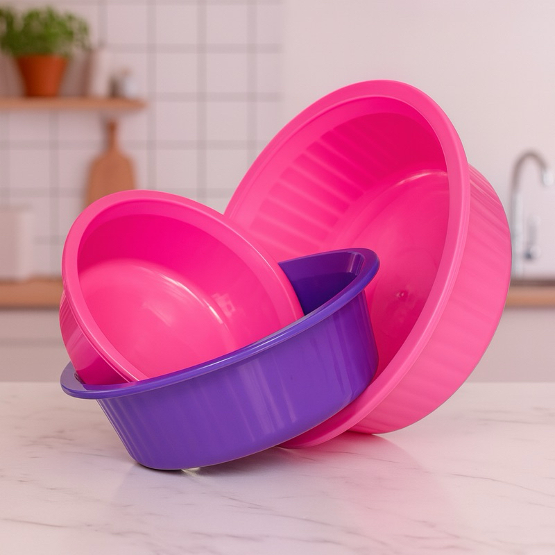 Kit Bacia Canelada Plus Cores Sortidas P M G 750ml 1,25lts 2,5lts Cozinha Organização 697 em Oferta na Shopee