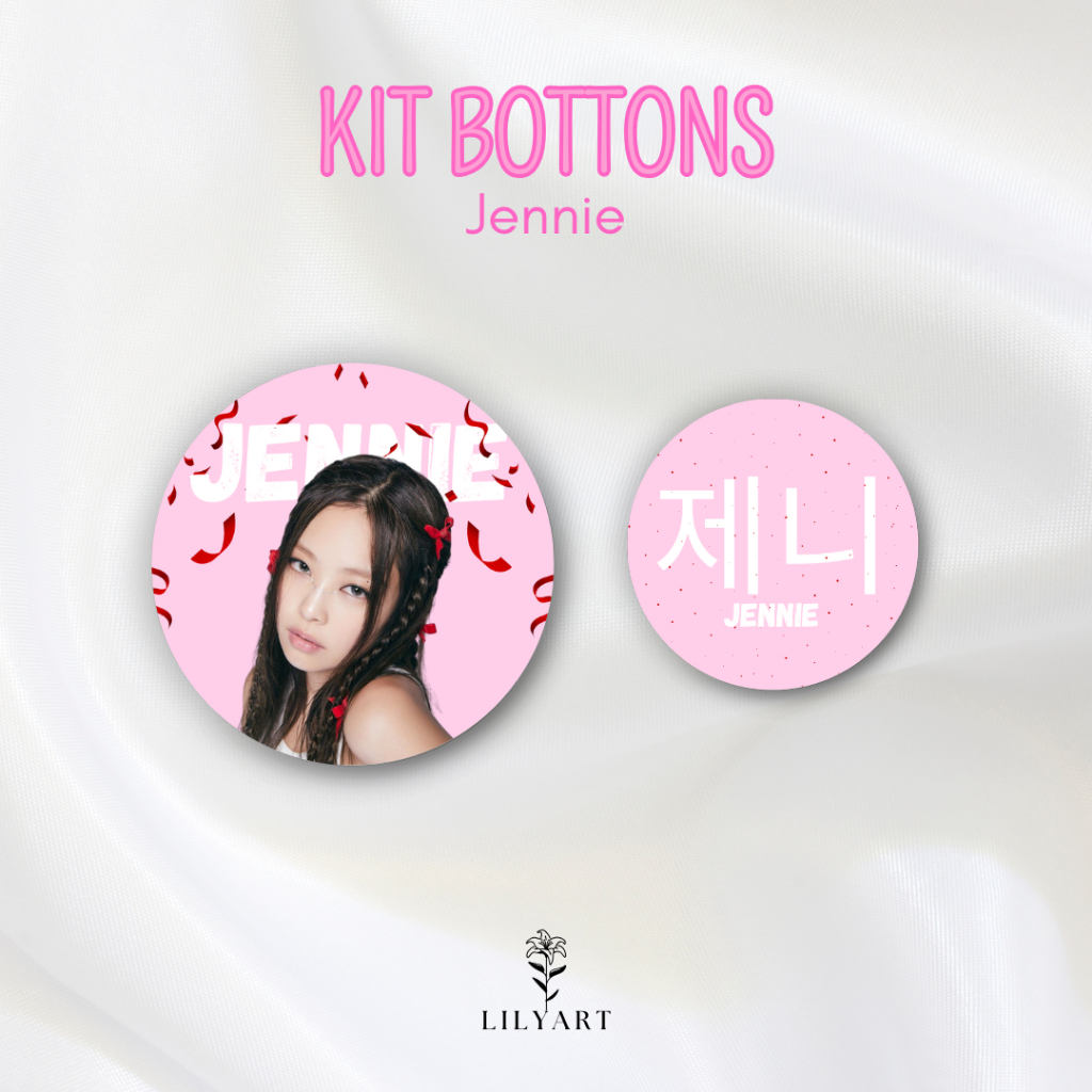 Kit Bottons - Idols Blackpink - LISA, ROSÉ, JISOO e JENNIE