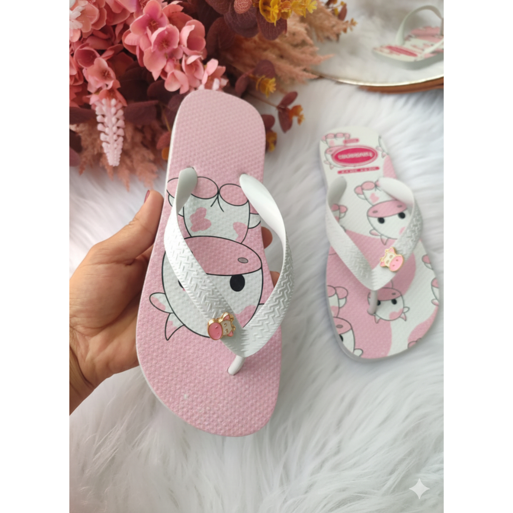 Chinelo de Dedo Vaca Preta  macio e confortável com estampa exclusivaIdeal para casa, praia ou passeios em Oferta na Shopee