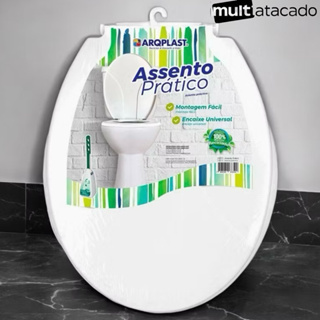 Tampa De Vaso Privada 2 Parafusos Assento Sanitário Oval Branco Plástico Universal Barata Resistente Encaixe Banheiro em Oferta na Shopee