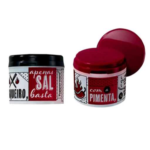 Tupperware Pimenteiro e Saleiro Mestre Churrasqueiro