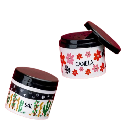 Kit Tupperware Porta Temperos Mesa Arraial Sal e Canela