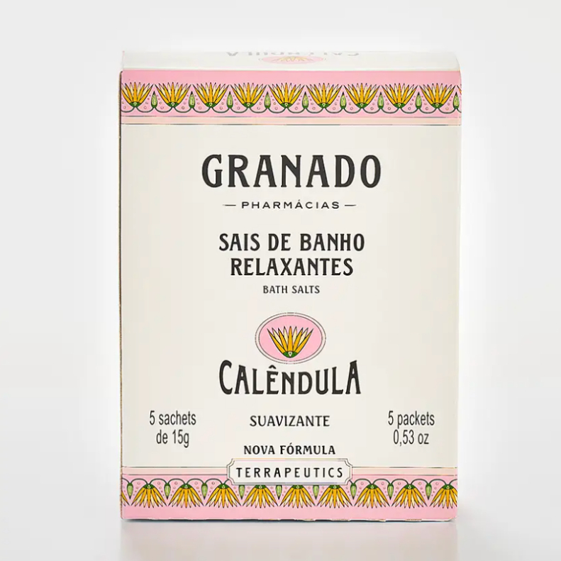 Sais De Banho Granado Terrapeutics Calêndula 5x15g
