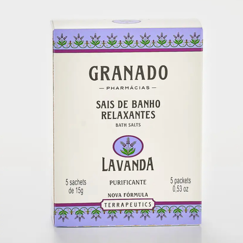 Sais De Banho Granado Terrapeutics Lavanda 5x15g