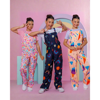 Macacão + blusa Estampado Infantil Juvenil, Roupa Menina tam., 4, 6, 8, 10, 12, 14, 16 em Oferta na Shopee