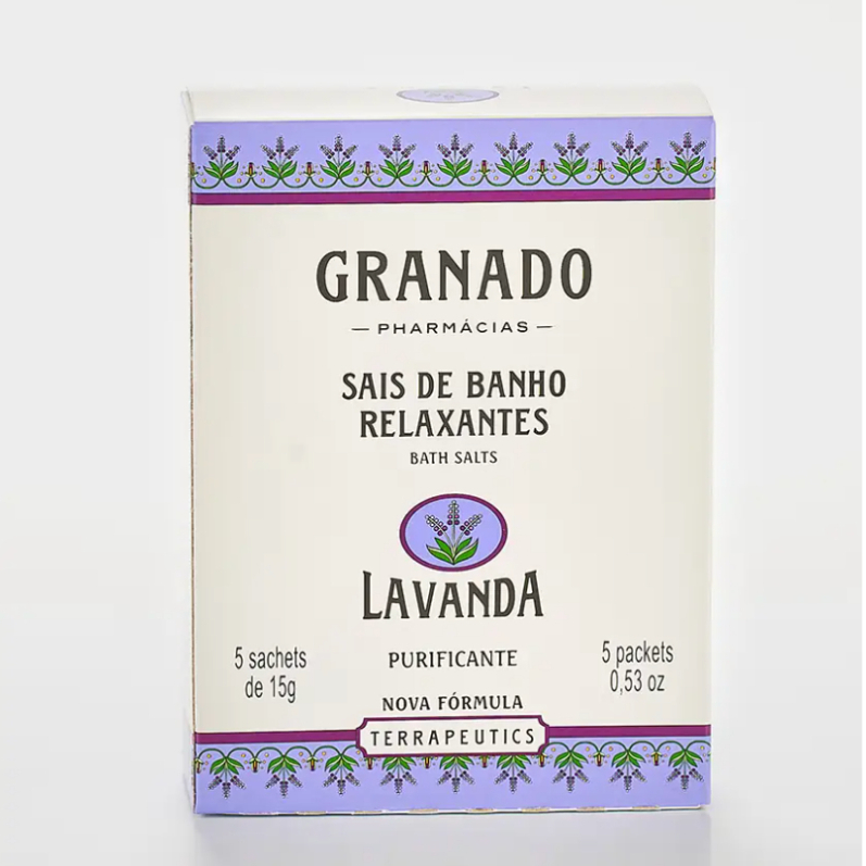 Sais De Banho Granado Terrapeutics Lavanda 5x15g