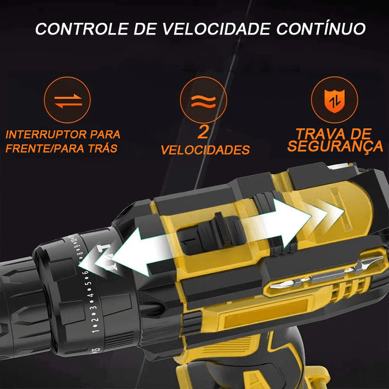 Furadeira Parafusadeira 48V com 2 Baterias — foto 4
