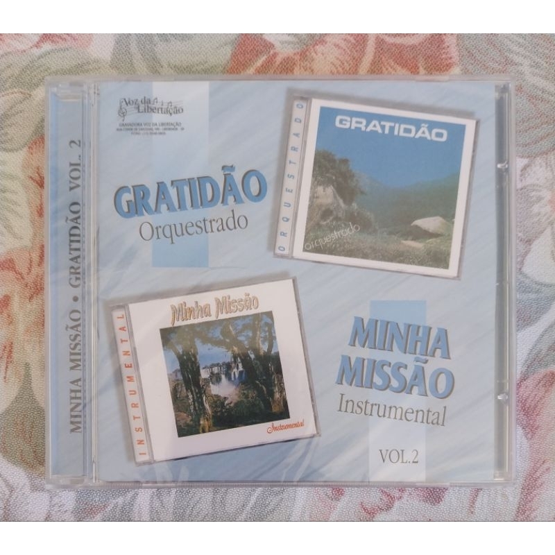 CD INSTRUMENTAL/ORQUESTRADO - MINHA MISSÃO/GRATIDÃO  - DÉBORA E LÉIA  - LACRADO