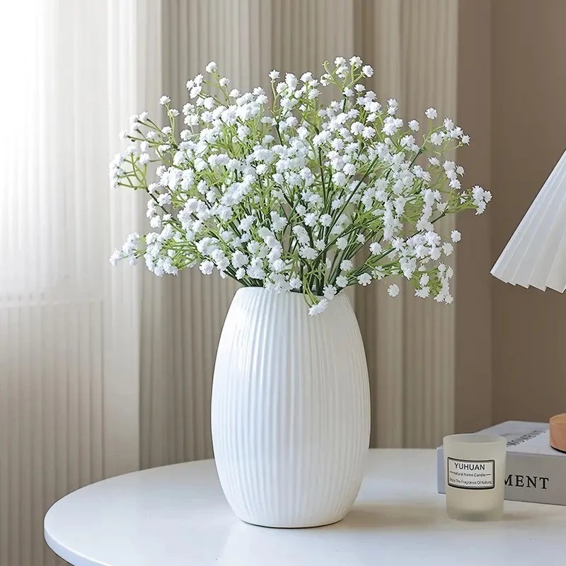 Galho Plantas Mosquitinhos Gypsophila Artificial Floral P/ Decoração Casamento, Arranjos, Decorar Festas - B-35