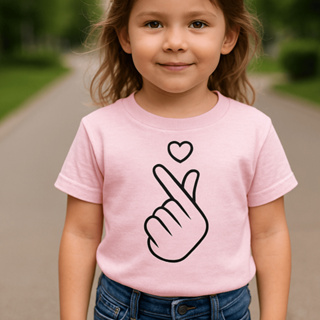 CAMISETA INFANTIL JUVENIL MENINA MÃO CORAÇÃO,BLUSINHA 100% ALGODÃO,MODINHA PROMOÇÃO em Oferta na Shopee