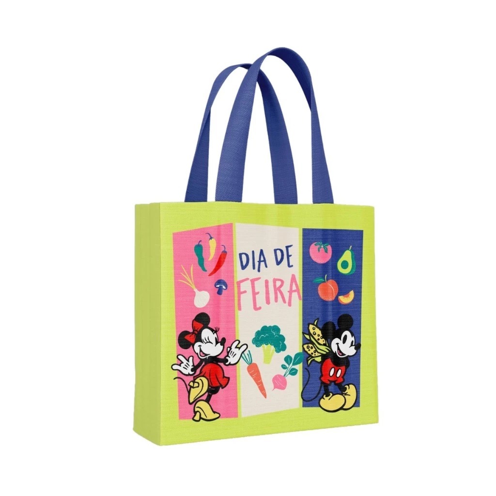 Ecobag Estampada Mickey, Snoopy e Betty Boop – Sacolas Reutilizáveis, Práticas e Resistentes