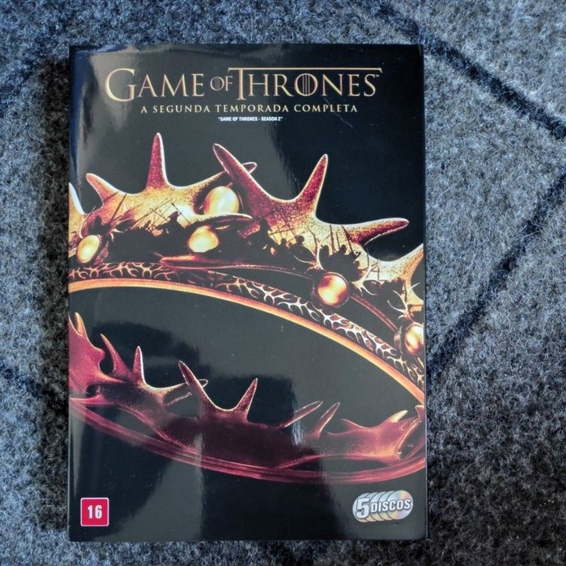 Box DVD Game of thrones 2° temporada discos 1,3, 4 e 5