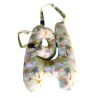 Travesseiro H e Almofada Para Carro Com Apoio de Pescoço (Safari Verde) em Oferta na Shopee