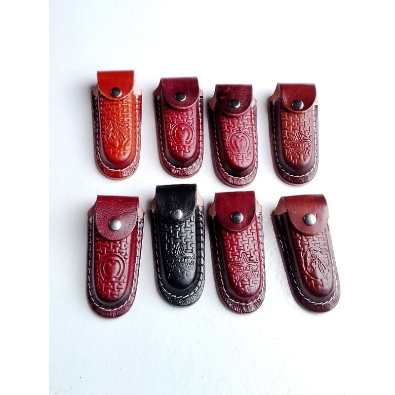 Capa para canivete pica fumo, capa em couro legítimo com passador de cinto, preço baixo, envio imediato