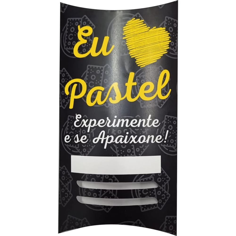 50 Embalagem Caixa Pastel Delivery M Viagem Amo Pastel Reforçada em Oferta na Shopee