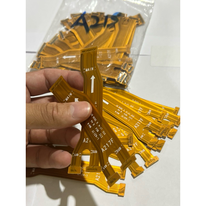 Cabo Flex LCD Main/Sub Samsung A21s A217 | Flex Placa Mãe Compatível | Peça Nova de Reposição