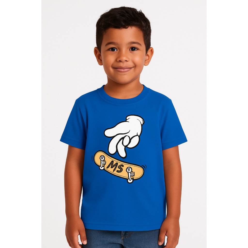 Kit Sortido 5 Camisetas Manga Curta Estampada Masculina/Menino Infantil e Juvenil do 4 ao 10