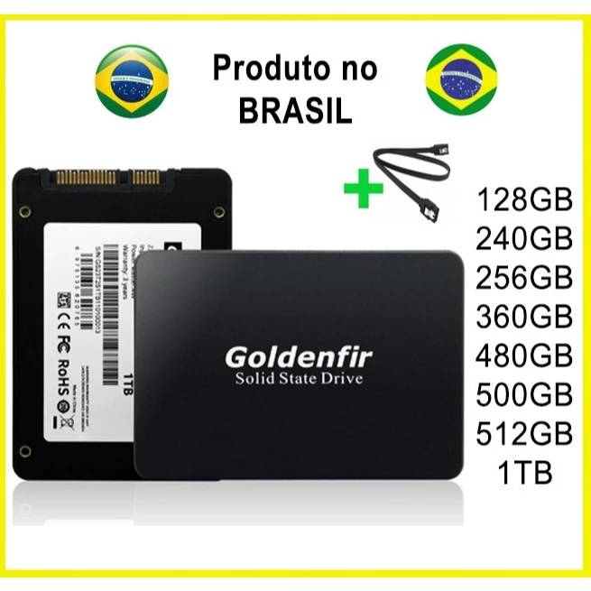 SSD 128GB - 256GB - 512GB - 960GB / Notebook / Computador / Interno 2,5 Original SATA 3 SATA 2