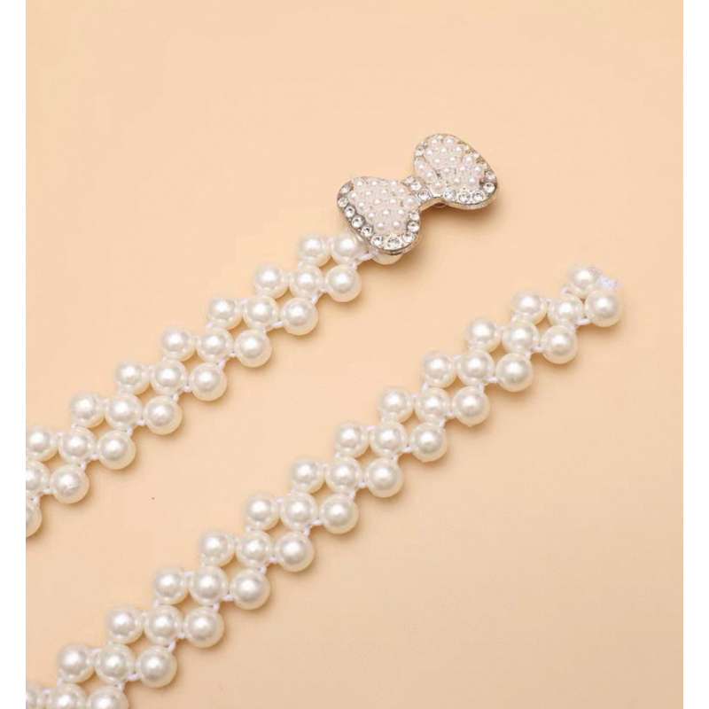 Cinto de pérolas com elástico brilhante e glitter com trançado presente da moda 2025 em Oferta na Shopee